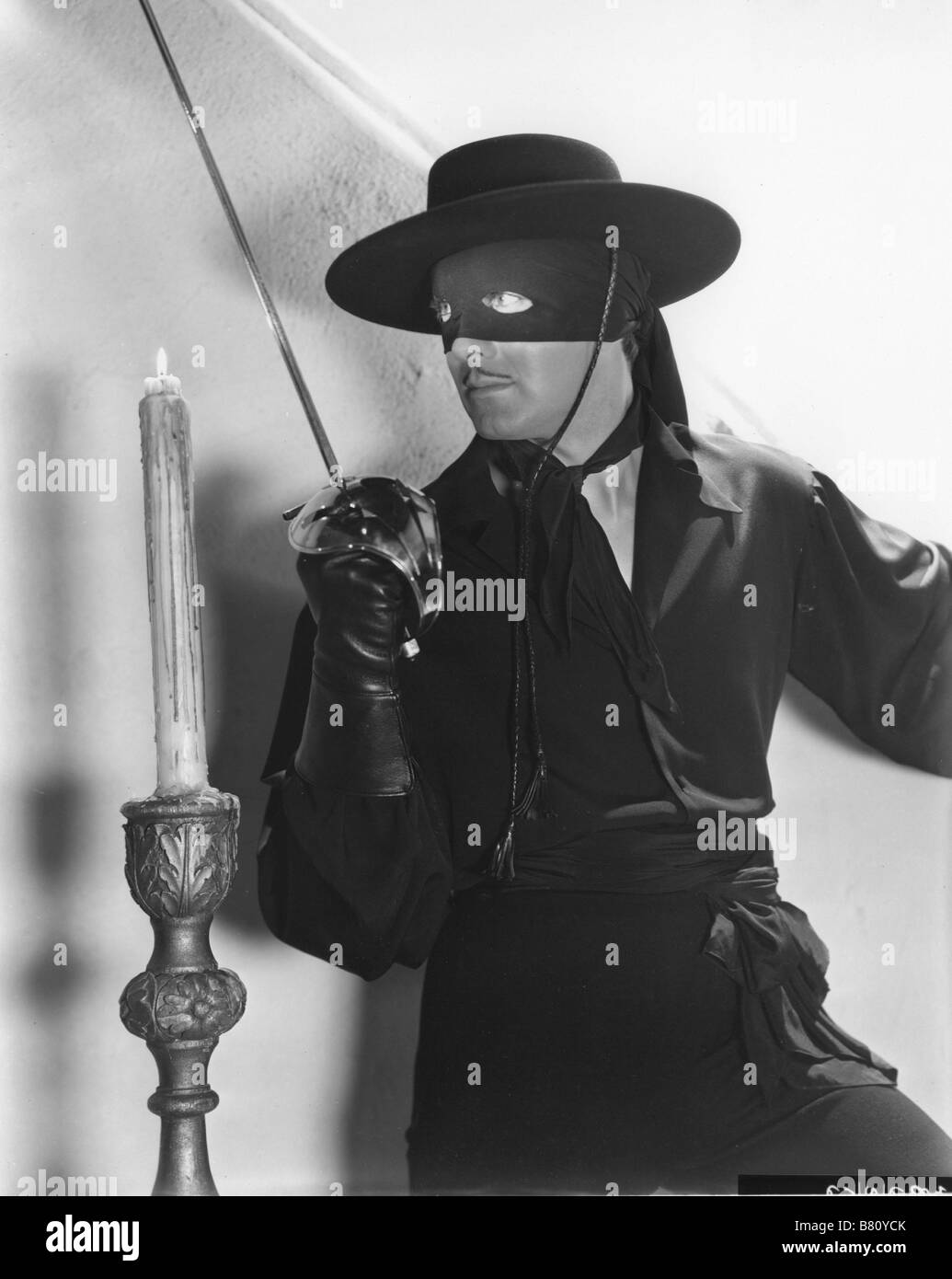 The mask of zorro 1940 tyrone power hires stock photography and images
