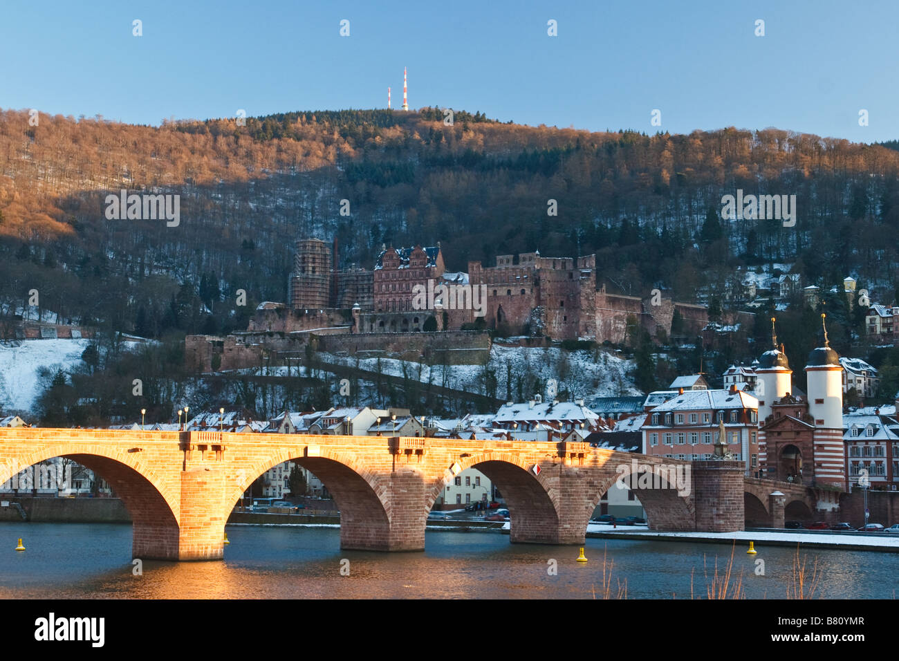Heidelberg Germany in winter Stock Photo - Alamy