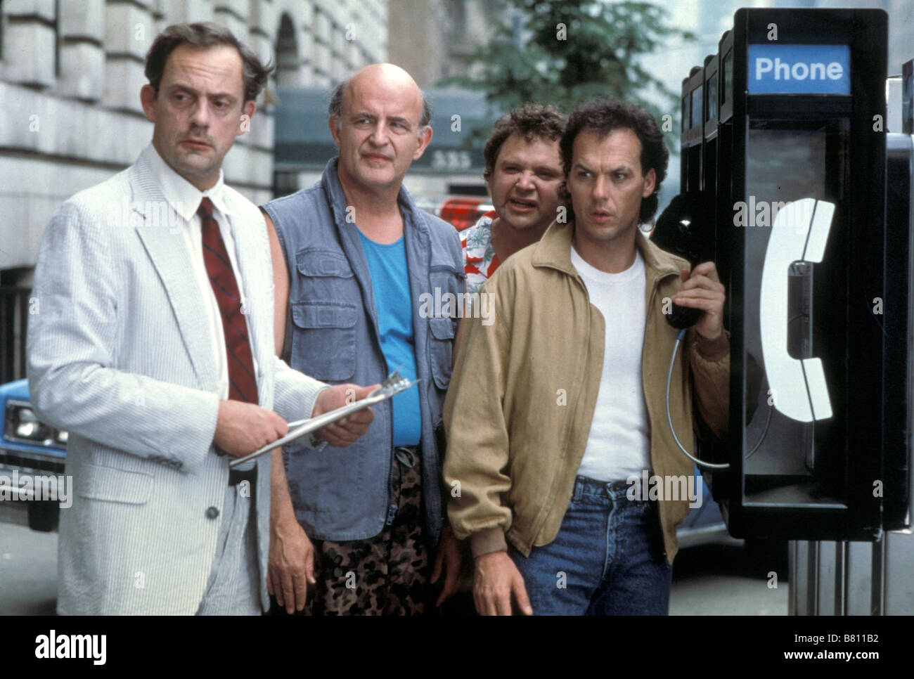 une journée de fou The Dream Team  Year: 1989 USA Michael Keaton, Christopher Lloyd, Peter Boyle, Stephen Furst  Director: Howard Zieff Stock Photo