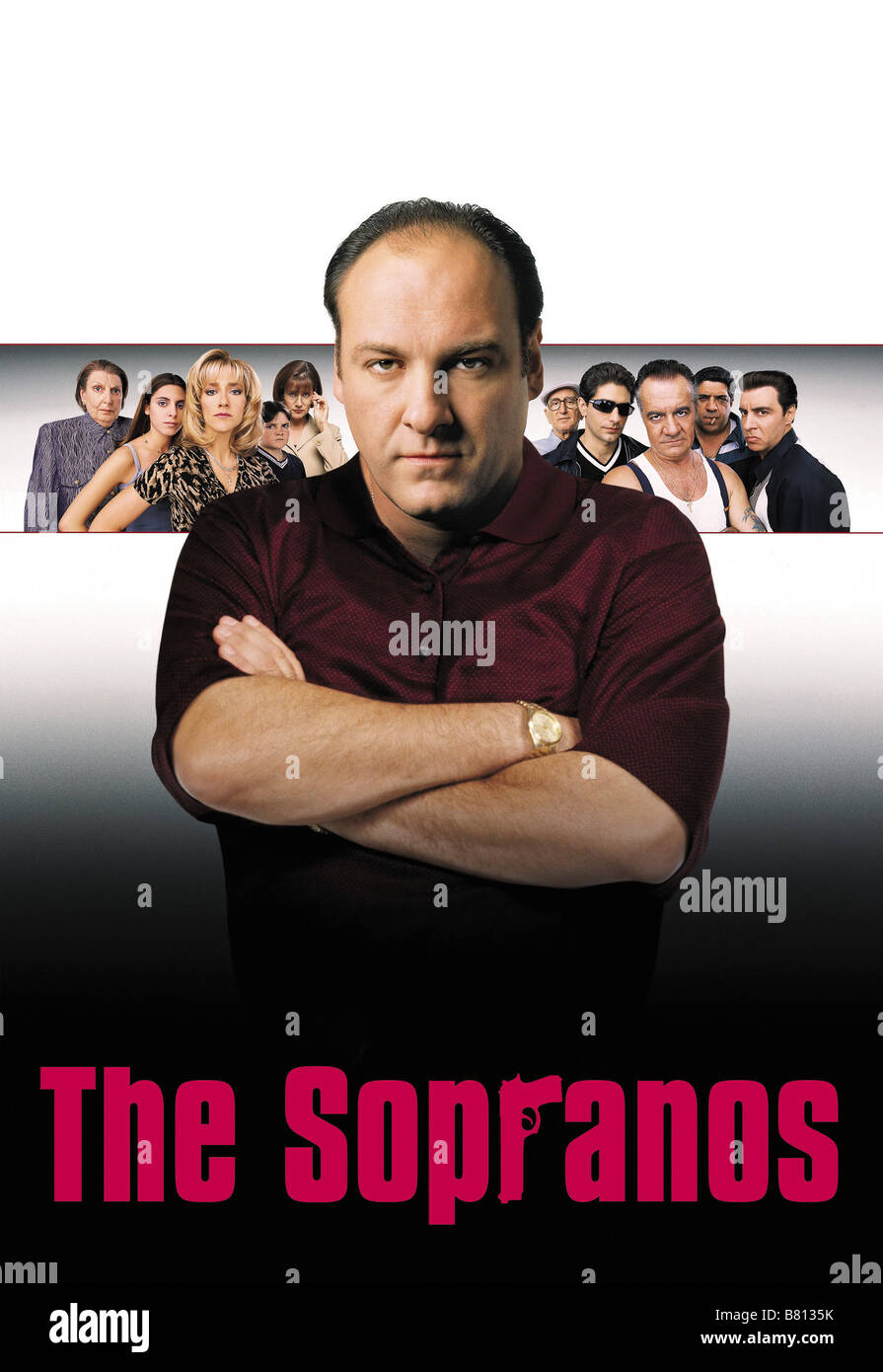 The Sopranos  TV-Series 1999-2007 USA 2000 Season 2  Created by David Chase James Gandolfini  Poster Stock Photo