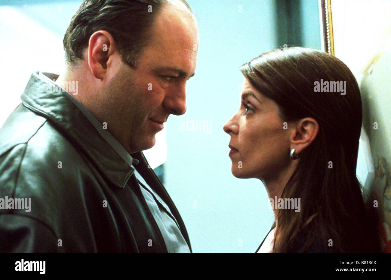 The Sopranos   TV-Series 1999-2007 USA 2004 Season 5  Created by David Chase James Gandolfini, Annabella Sciorra Stock Photo