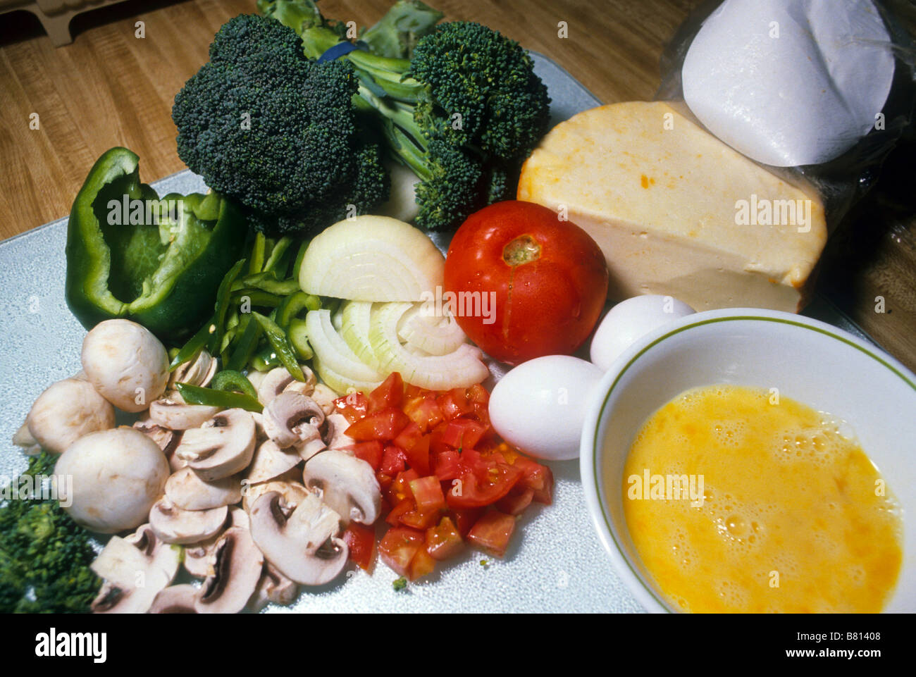 Group of vegetarian foods Stock Photo Alamy