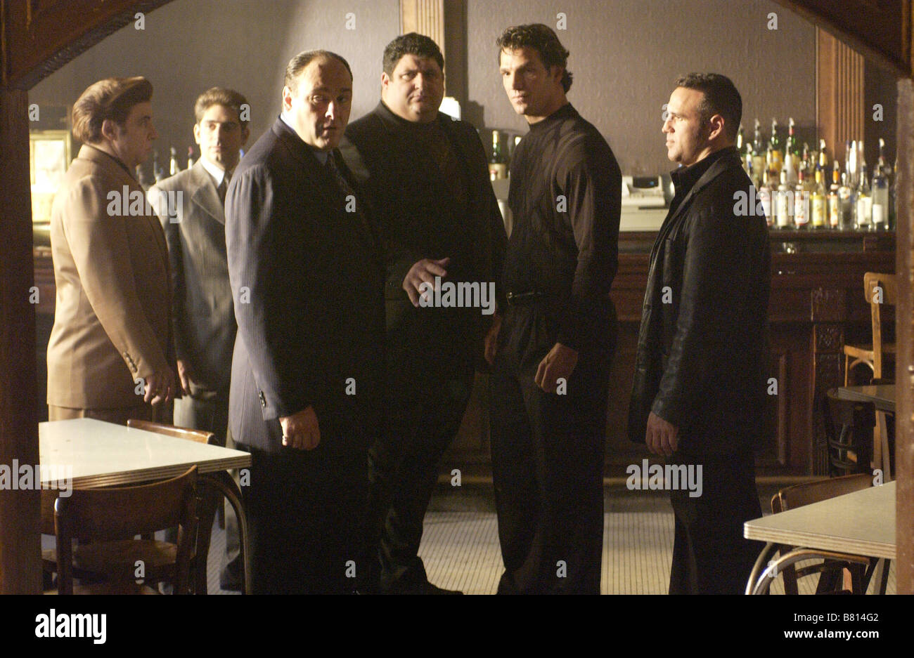 The Sopranos   TV-Series 1999-2007 USA 2004 Season 5  Created by David Chase Steve Van Zandt, Michael Imperioli, James Gandolfini, Stock Photo