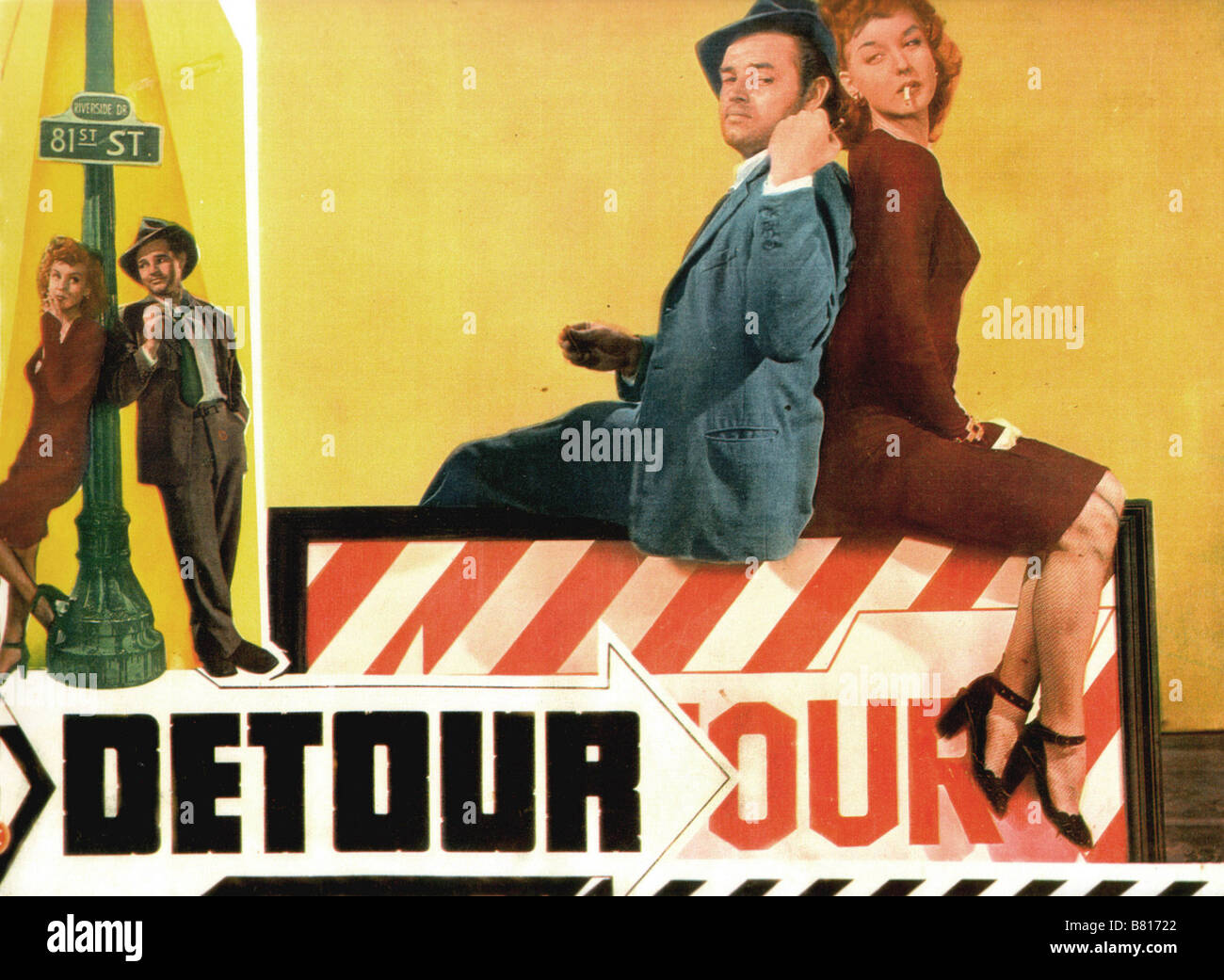 Detour Detour  Year: 1945 USA Ann Savage, Tom Neal  Director: Edgar G. Ulmer Stock Photo