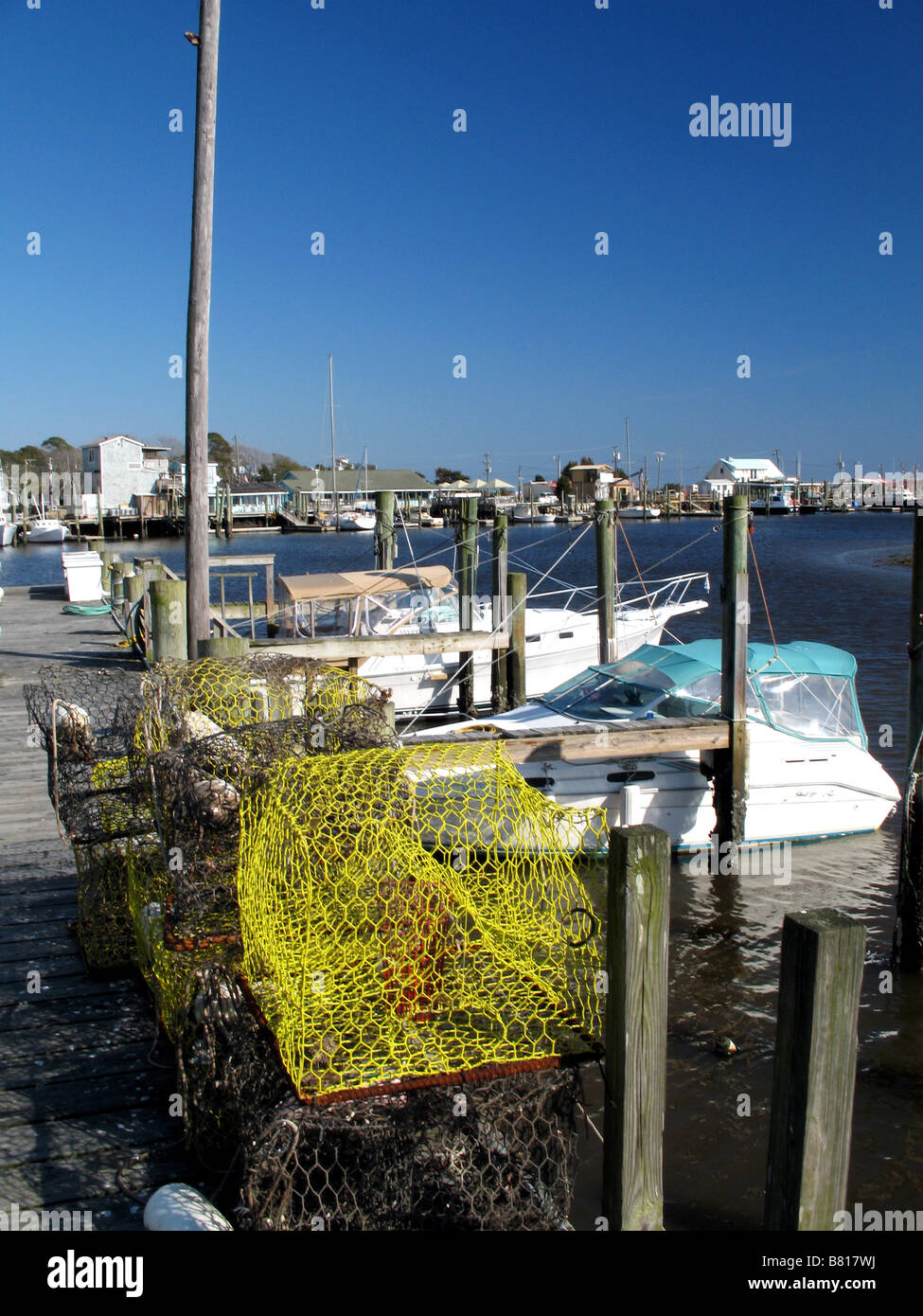 FISHING NETS JETTY & HARBOUR SOUTHPORT BRUNSWICK COUNTY NORTH CAROLINA