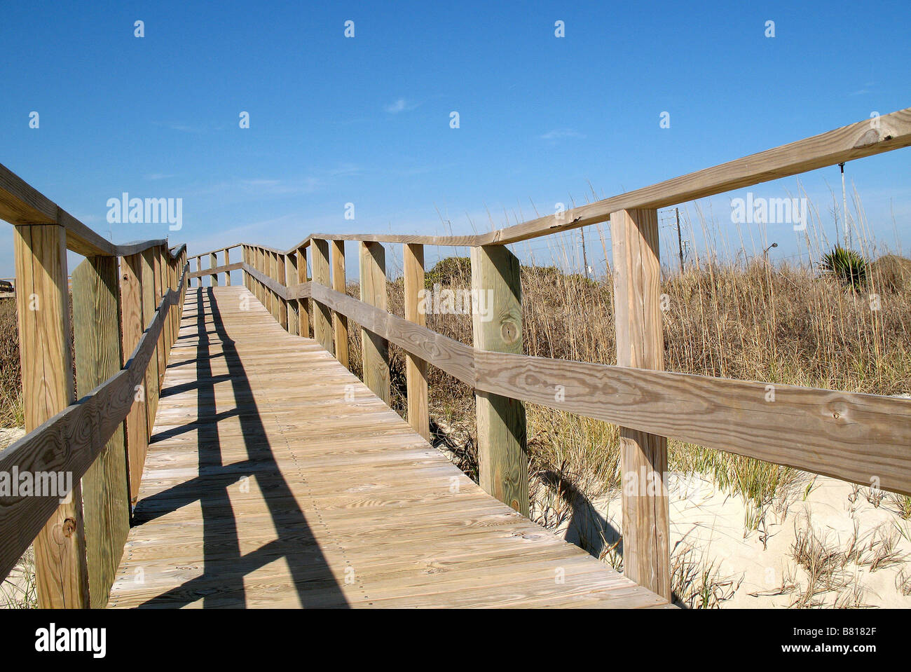 WALKWAY OVER SAND DUNES CASWELL BEACH BRUNSWICK COUNTY NORTH CAROLINA