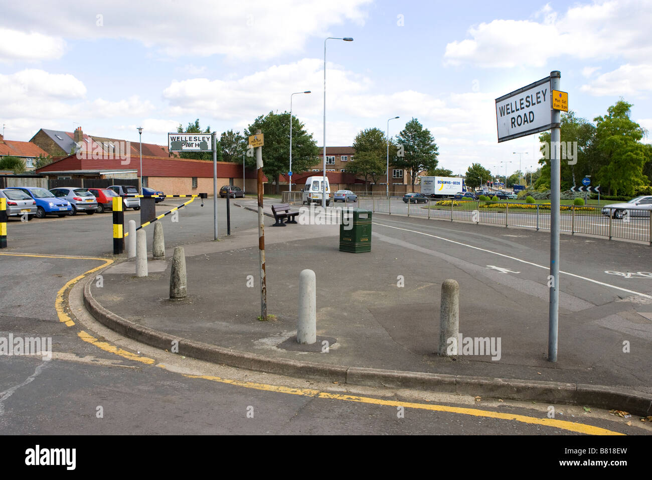 General view of Wellesley Road in Slough where a large number of eastern European nationals are
