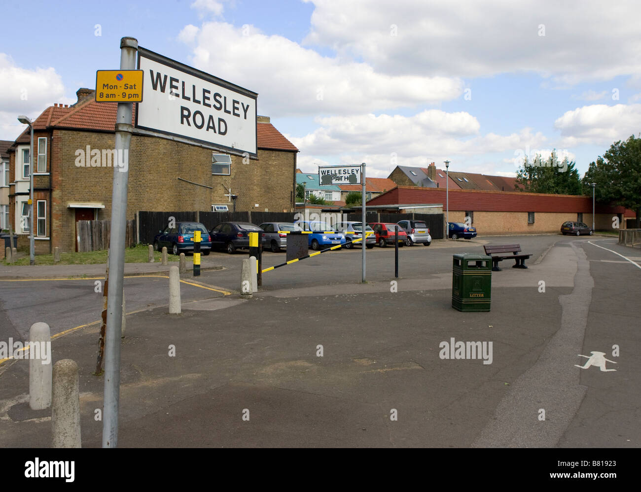 General view of Wellesley Road in Slough where a large number of eastern European nationals are