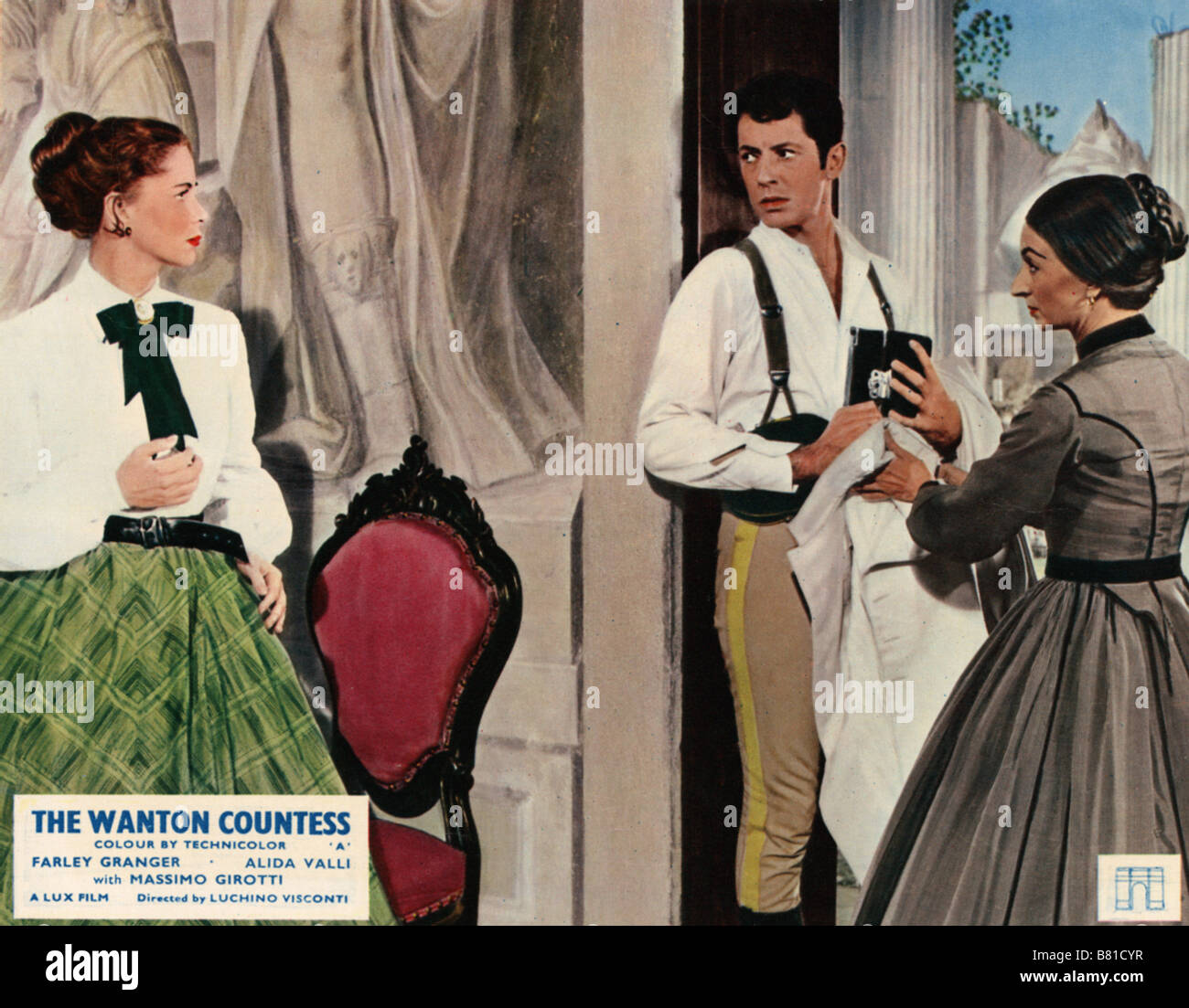 Senso Year: 1954 - Italy Alida Valli , Farley Granger , Rina Morelli  Director: Luchino Visconti Stock Photo