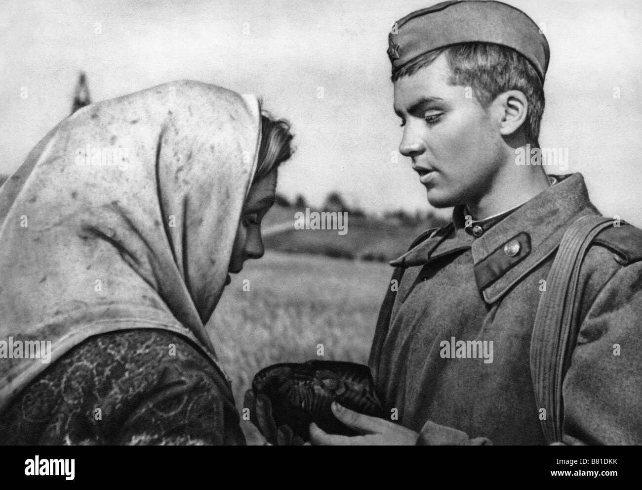 Ballada o soldate Ballad of a Soldier Year: 1959 - Soviet Union Vladimir Ivashov, Antonina Maksimova  Director: Grigori Chukhrai Stock Photo