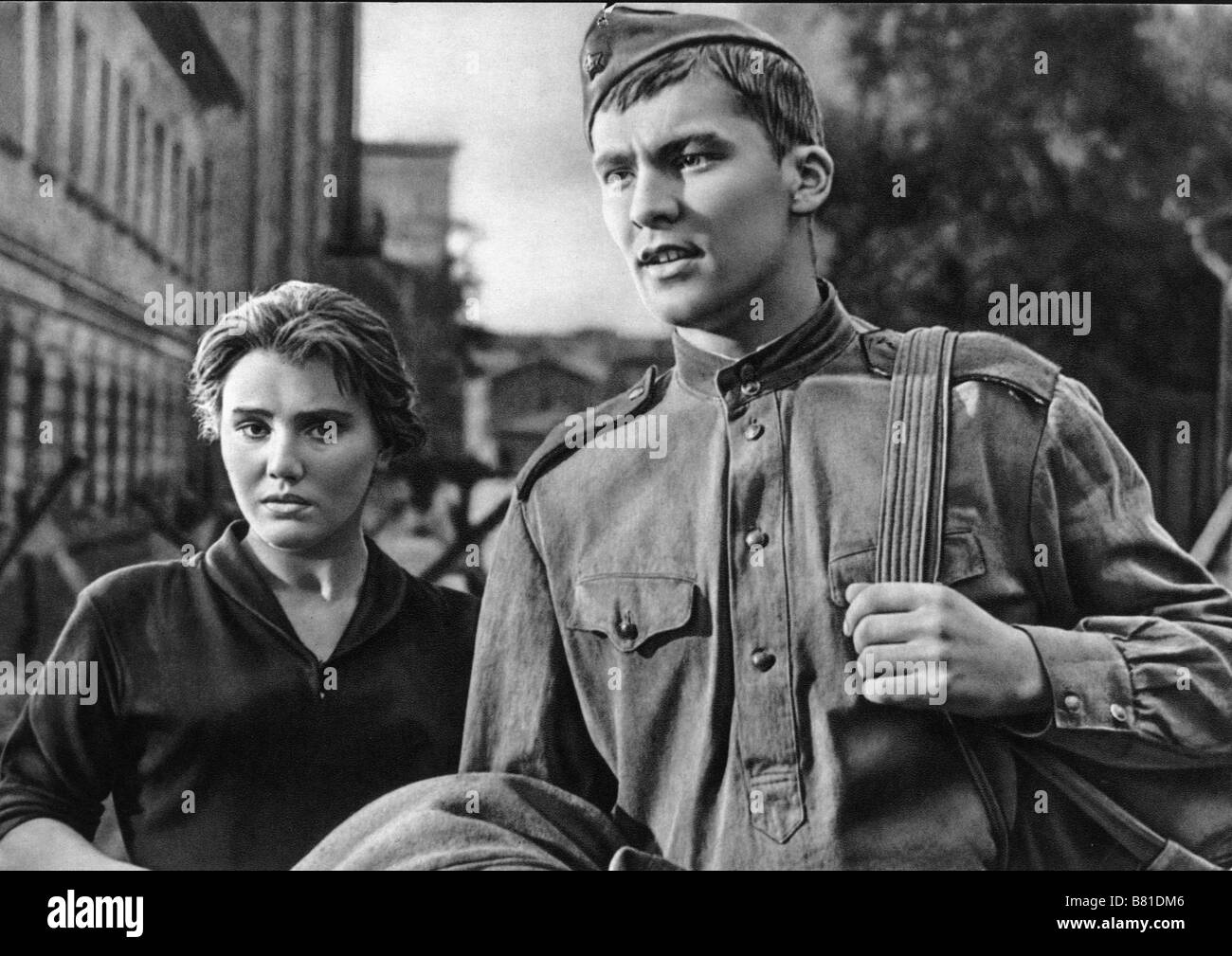 Ballada o soldate Ballad of a Soldier Year: 1959 - Soviet Union Vladimir Ivashov, Zhanna Prokhorenko  Director: Grigori Chukhrai Stock Photo