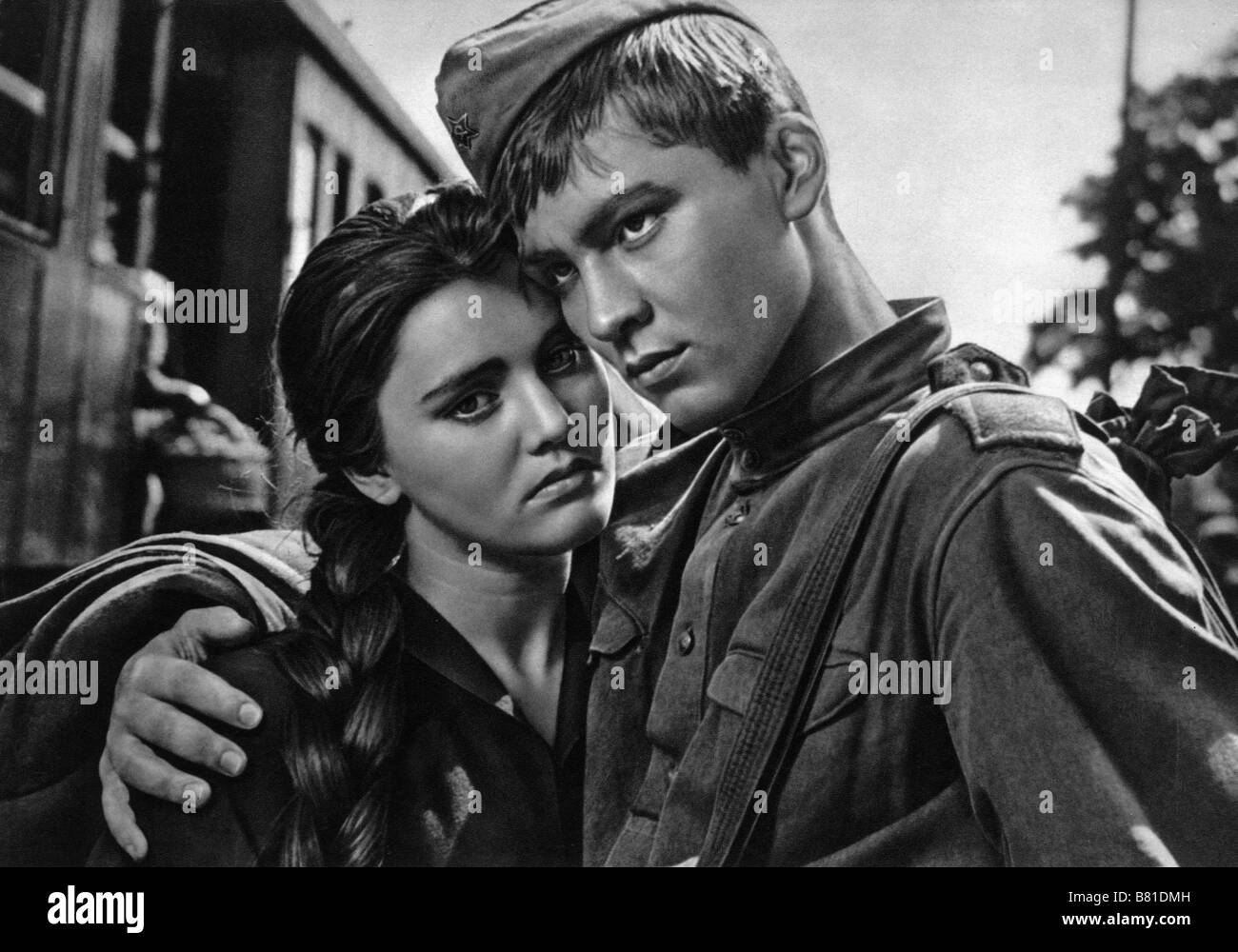 Ballada o soldate Ballad of a Soldier Year: 1959 - Soviet Union Vladimir Ivashov, Zhanna Prokhorenko  Director: Grigori Chukhrai Stock Photo