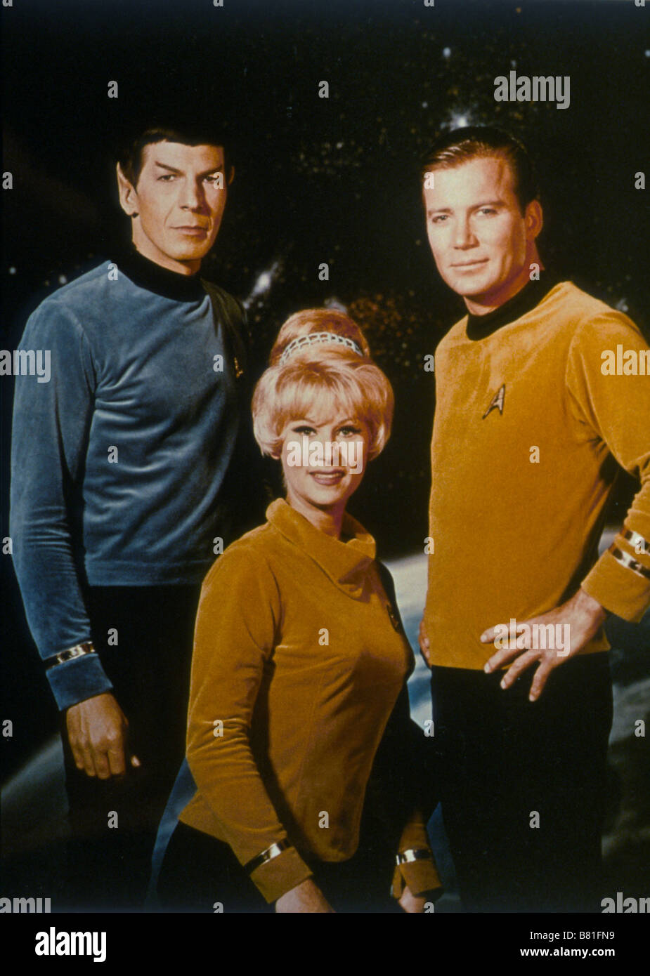 Star Trek  TV-Series 1966-1969 USA Created by Gene Roddenberry William Shatner , Leonard Nimoy, Majel Barrett Stock Photo