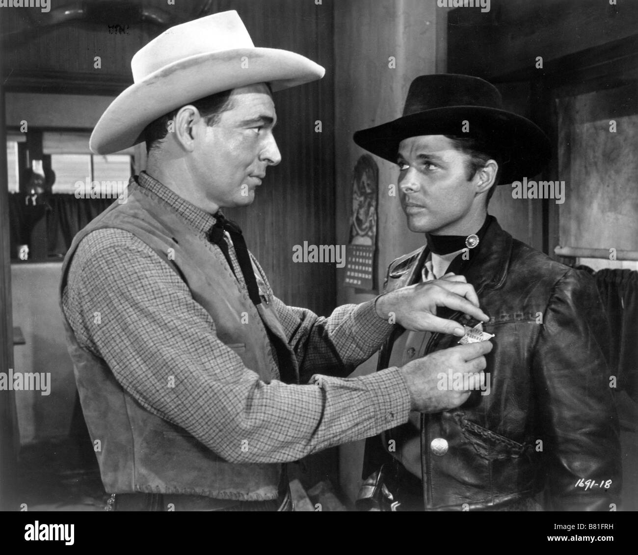 The Duel at Silver Creek  Year: 1952 USA Director: Don Siegel Audie Murphy, Stephen McNally Stock Photo