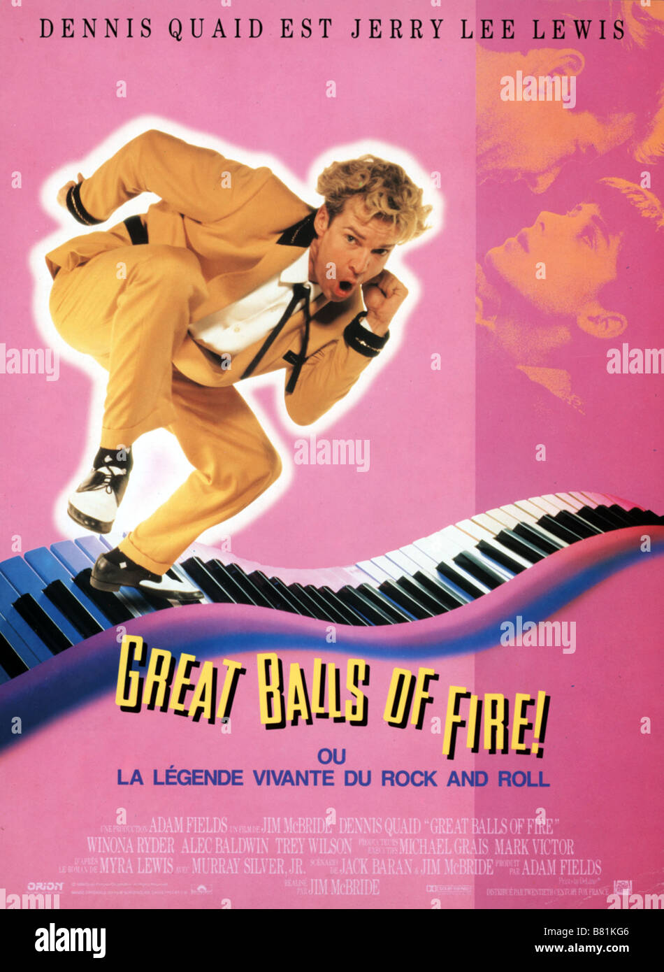 Great Balls of Fire! Year 1989 USA Dennis Quaid Director Jim McBride