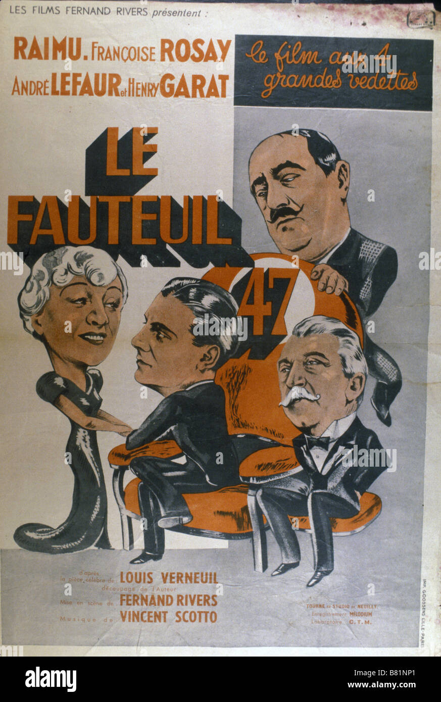 Fauteuil 47, Le Year 1937 Fauteuil 47, Le Year 1937 france