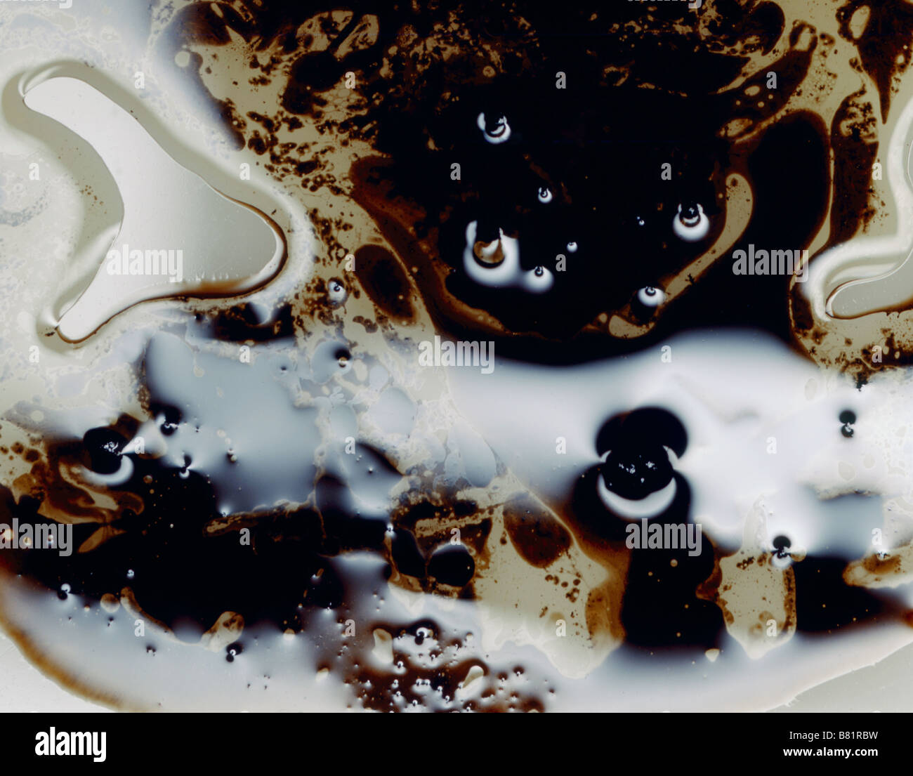 used engine oil and water Stock Photo Alamy