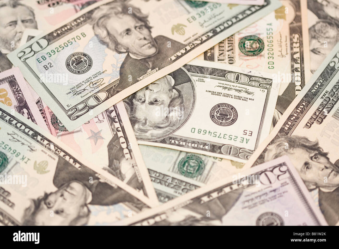 United States Dollars Background Stock Photo