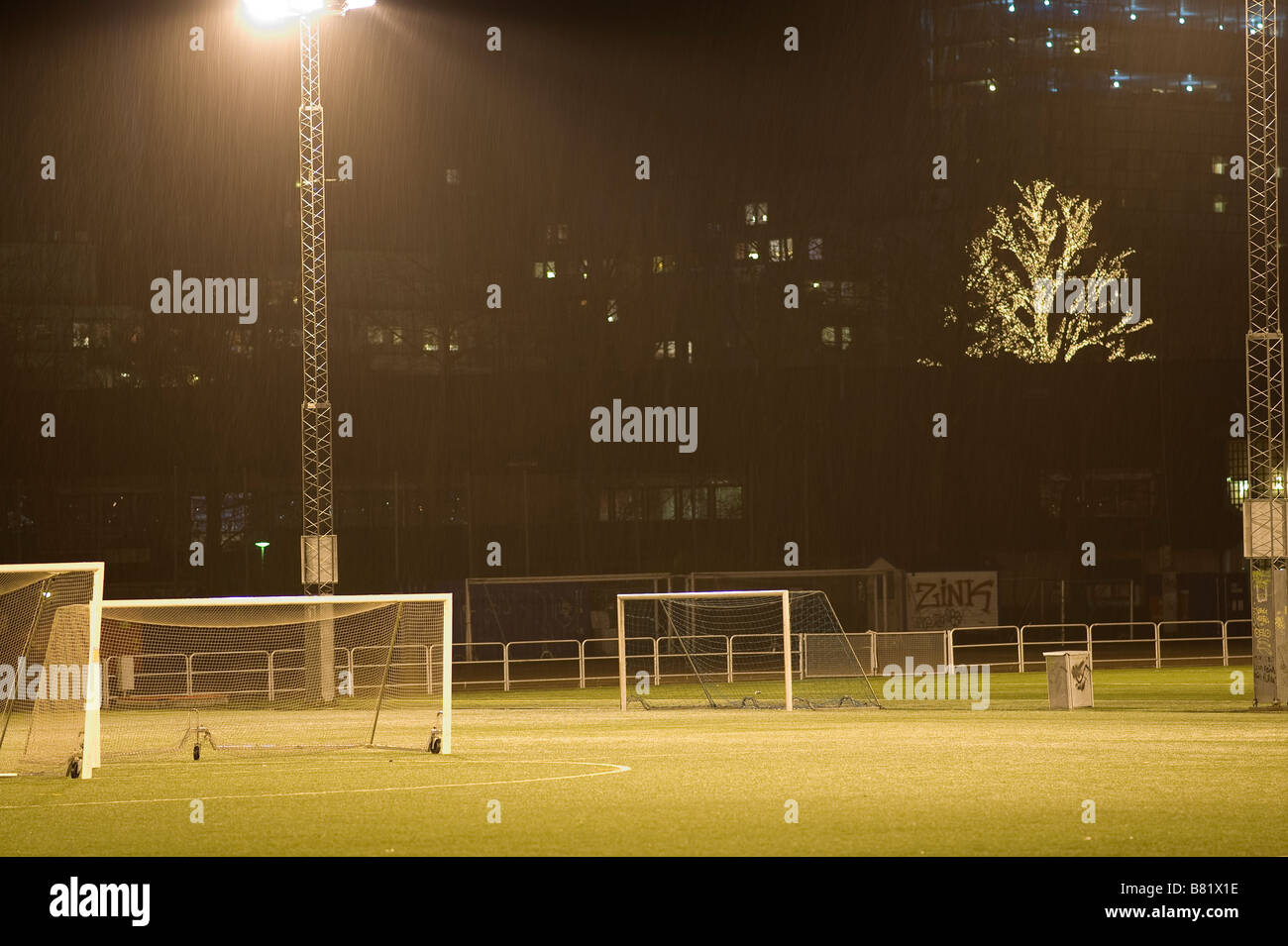Heden football ground, stadium of the Gothia cup, Gothenburg, Sweden Stock Photo