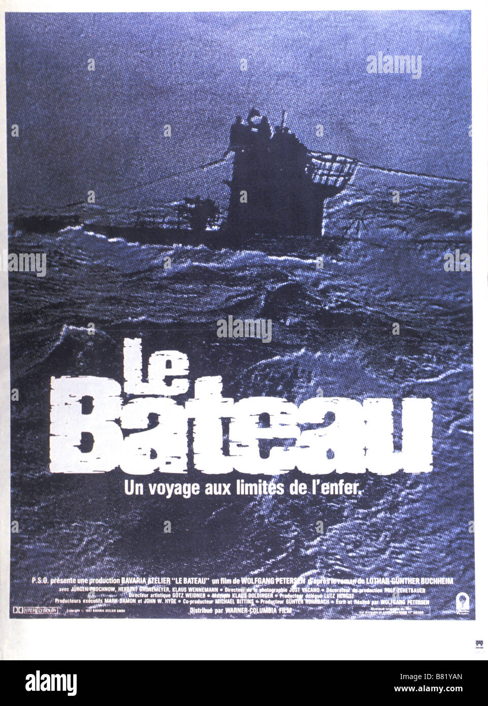 Das Boot The boat Year : 1981  West Germany Director: Wolfgang Petersen Movie poster (Fr) Stock Photo