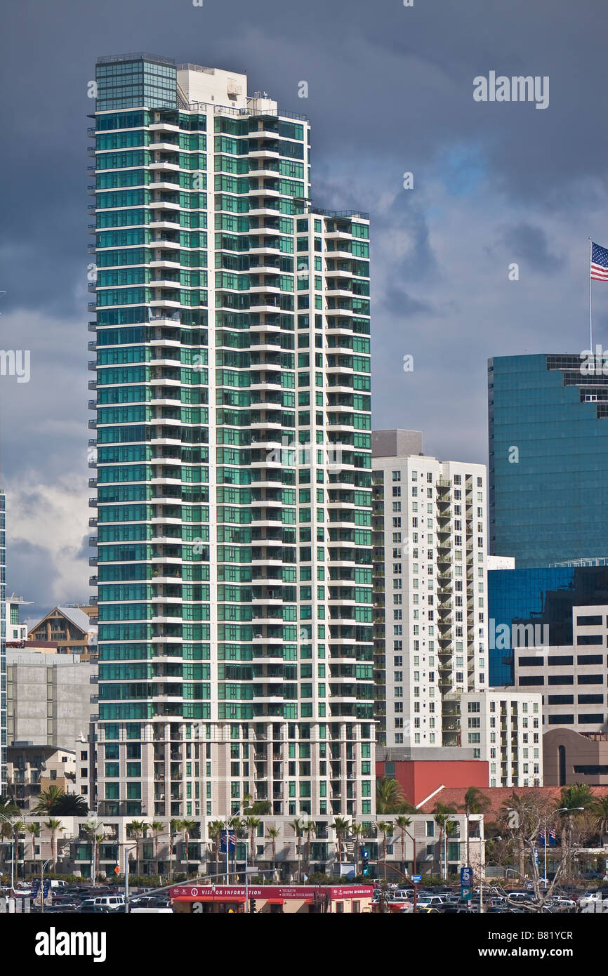 Building on waterfront on San Diego Bay CA US Stock Photo - Alamy