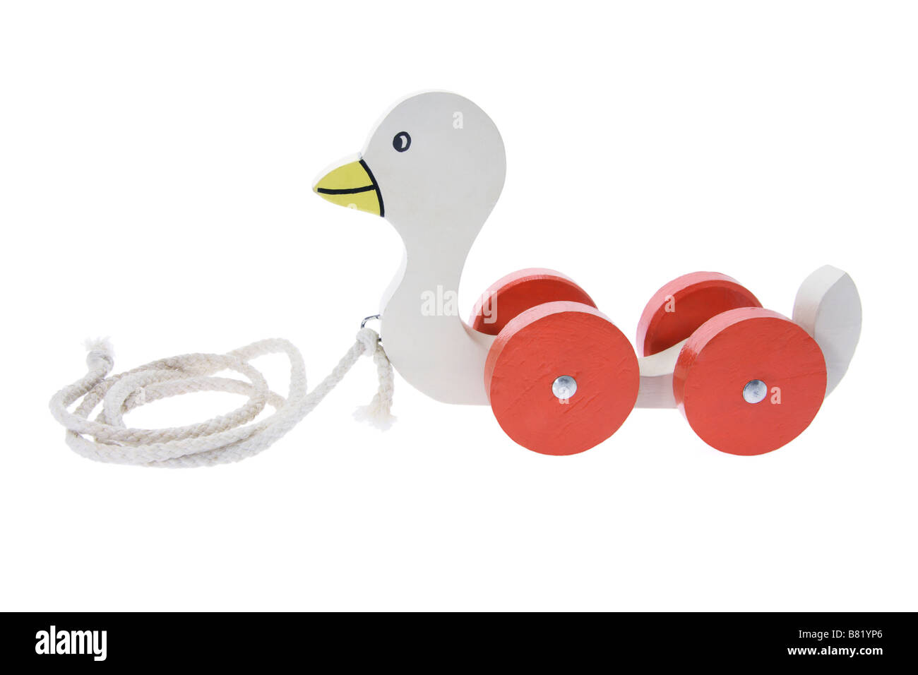 Wooden PullAlong Toy Duck Stock Photo Alamy