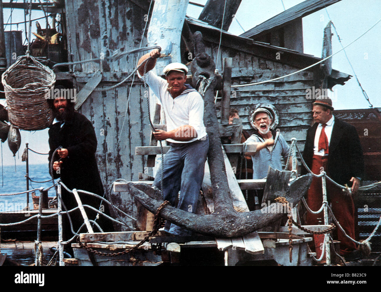 Popeye  Year: 1980 USA Robin Williams , Ray Walston , Paul Dooley , Richard Libertini  Director: Robert Altman Stock Photo