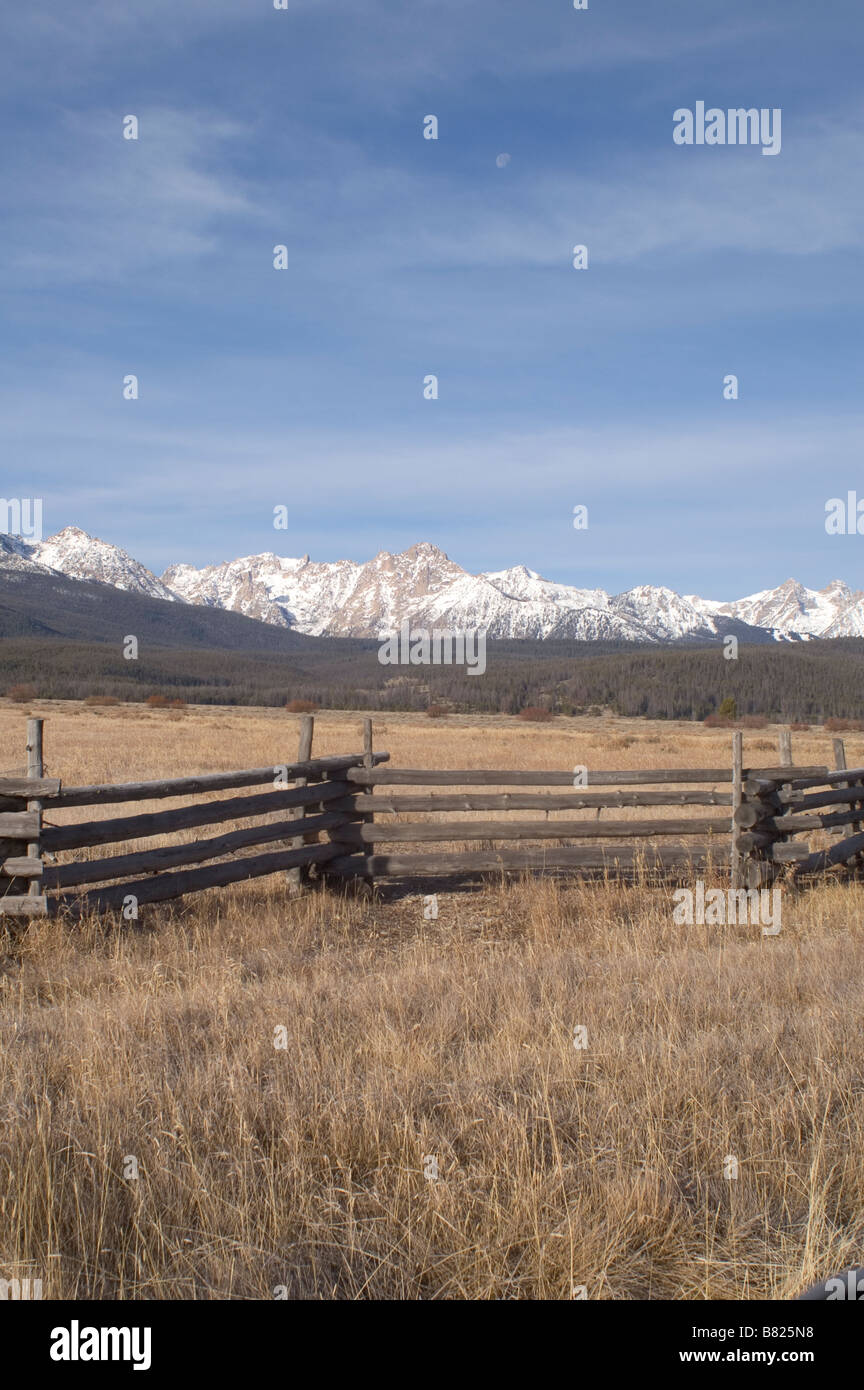 Sawtooth Mountain Range of Highway 75 in Idaho North America United