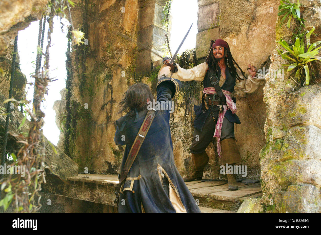 Pirates of the Caribbean: Dead Man's Chest  Year: 2006 USA Director: Gore Verbinski Jack Davenport, Johnny Depp Stock Photo
