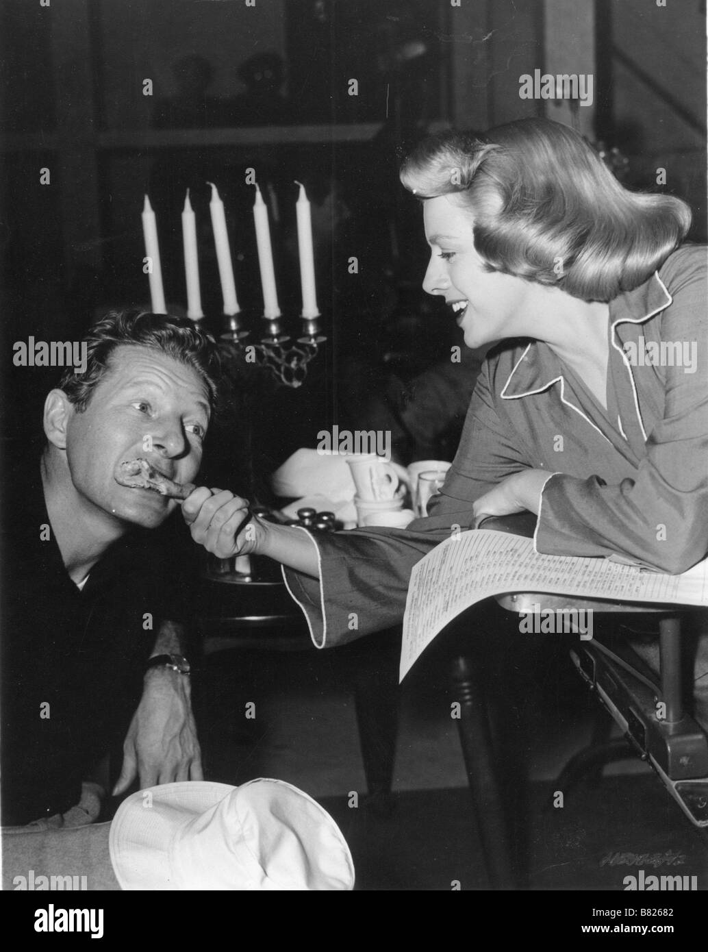Noel blanc White Christmas  Year: 1954 USA Rosemary Clooney, Danny Kaye tournage on the set  Director: Michael Curtiz Stock Photo