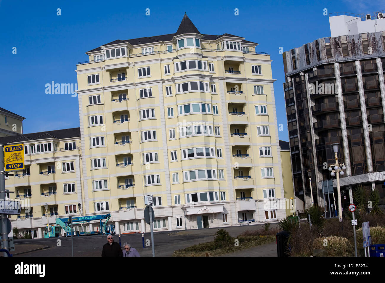 Apartment building - Devonshire Mansions Eastbourne East Sussex GB UK Stock Photo