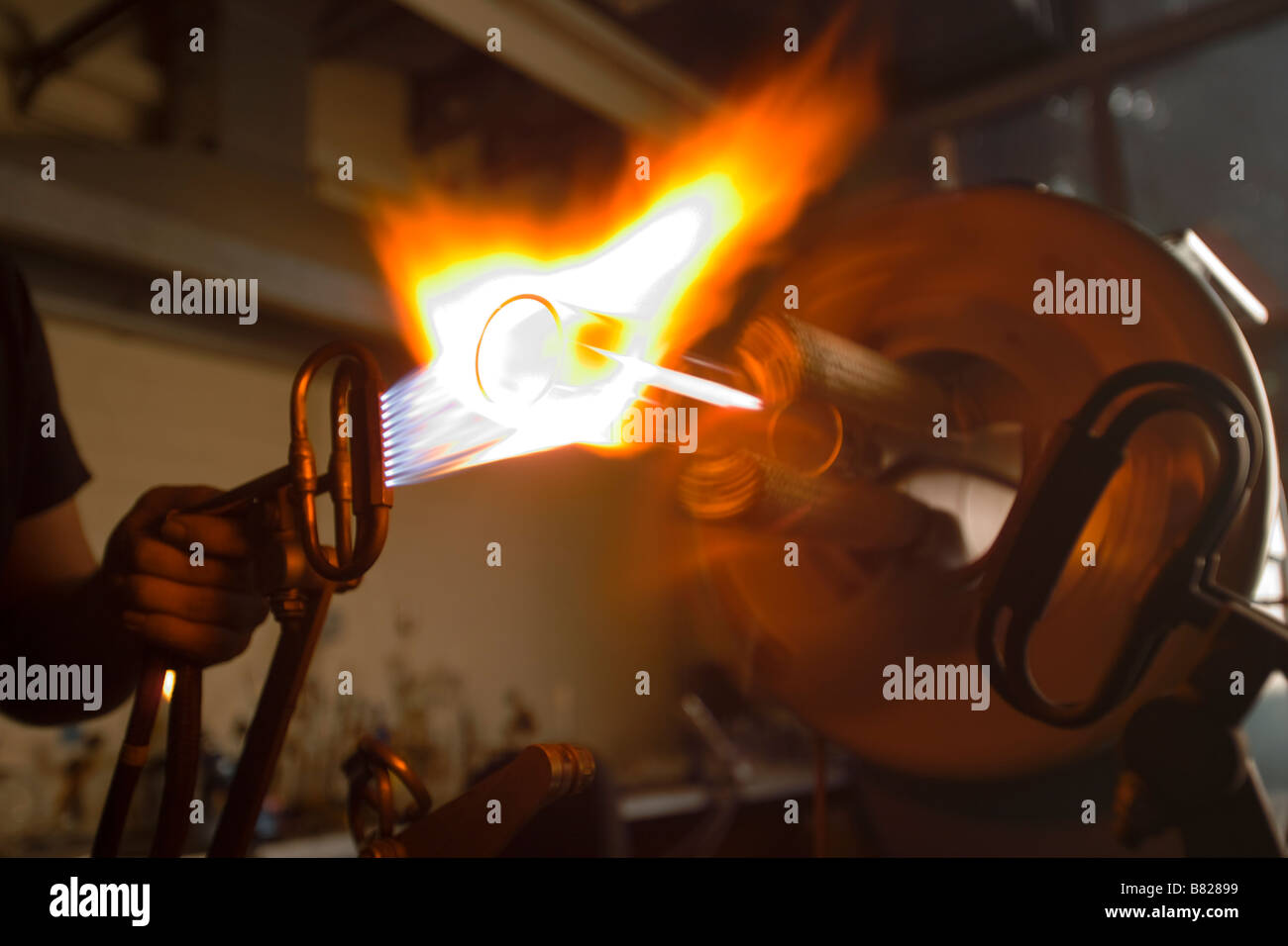 scientific glass instrument manufacturing Stock Photo Alamy
