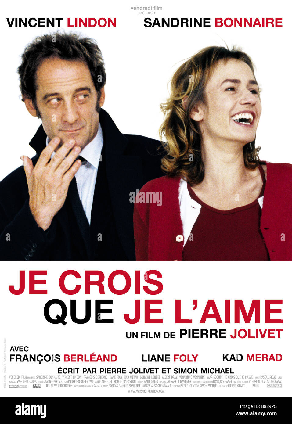 Pierre Jolivet Compagnon De Sandrine Bonnaire Vincent Lindon, Sandrine Bonnaire and Pierre Jolivet attend the premiere of  the film 'Je crois que je l'aime' written and directed by Pierre Jolivet,  held at 'Le Cinema Des Cineastes' in Paris,
