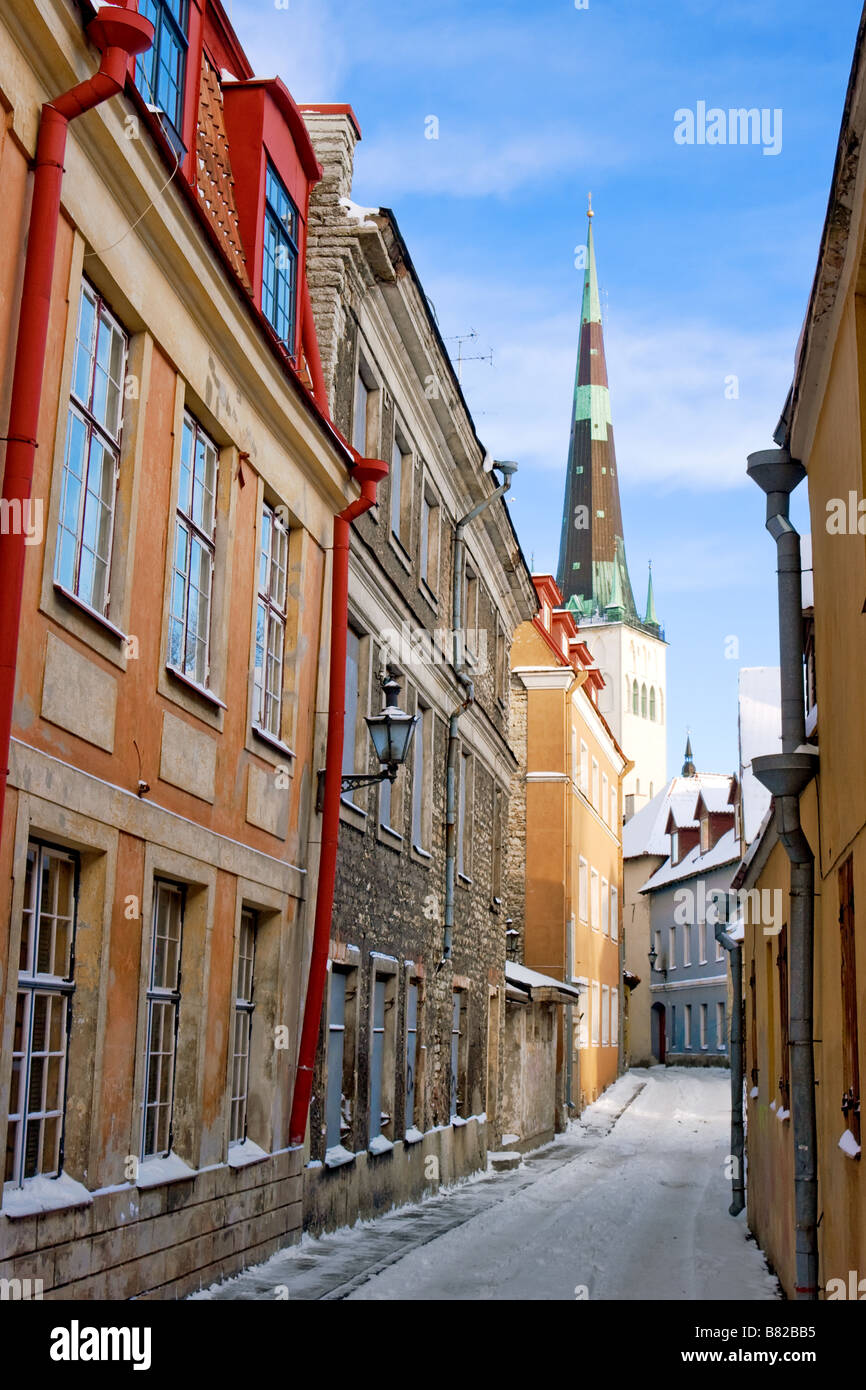 The Tallinn streets Stock Photo Alamy