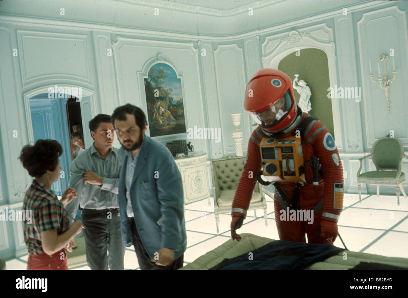 2001: A Space Odyssey  Year : 1968 - UK / USA Director : Stanley Kubrick Stanley Kubrick Shooting picture Stock Photo