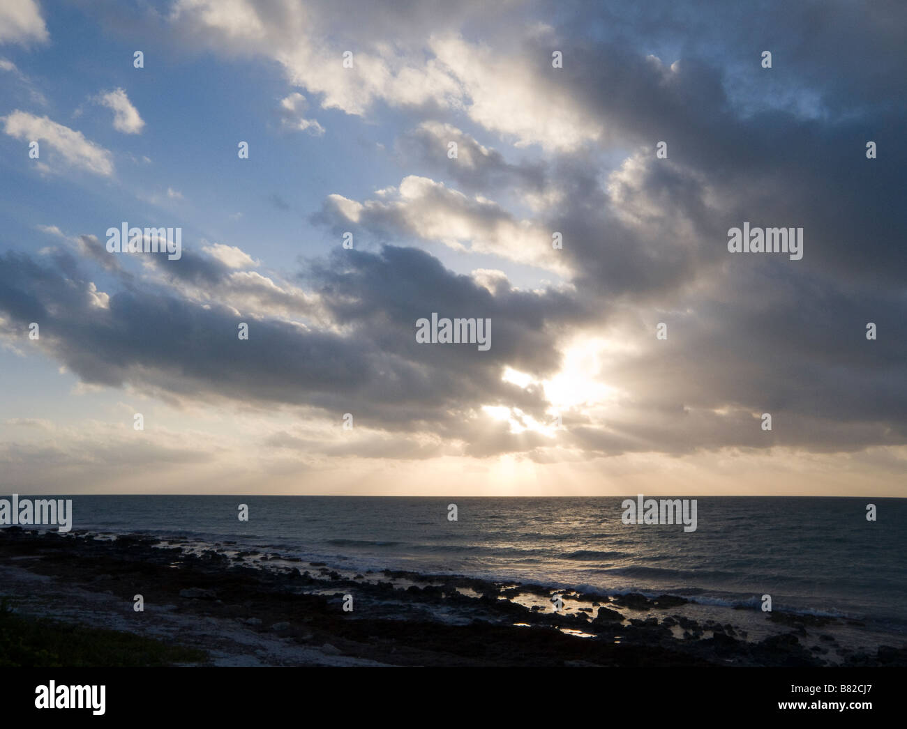 Sunrise over Atlantic Ocean Bahia Honda State Park Florida Keys Florida ...