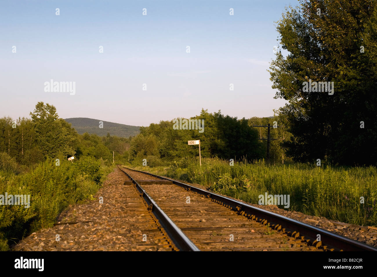 Railway tracks in the country Stock Photo Alamy