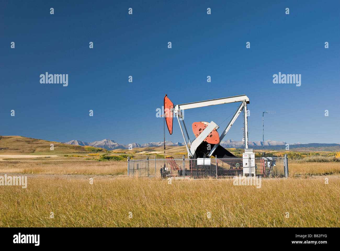 Southern Alberta, Canada; Oil pump near Longview Stock Photo Alamy