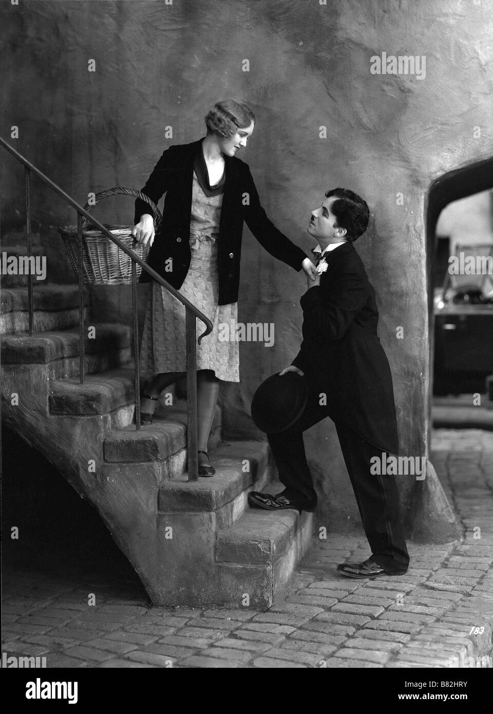 City Lights Year: 1931 USA Virginia Cherrill, Charlie Chaplin,  Director: Charlie Chaplin Stock Photo