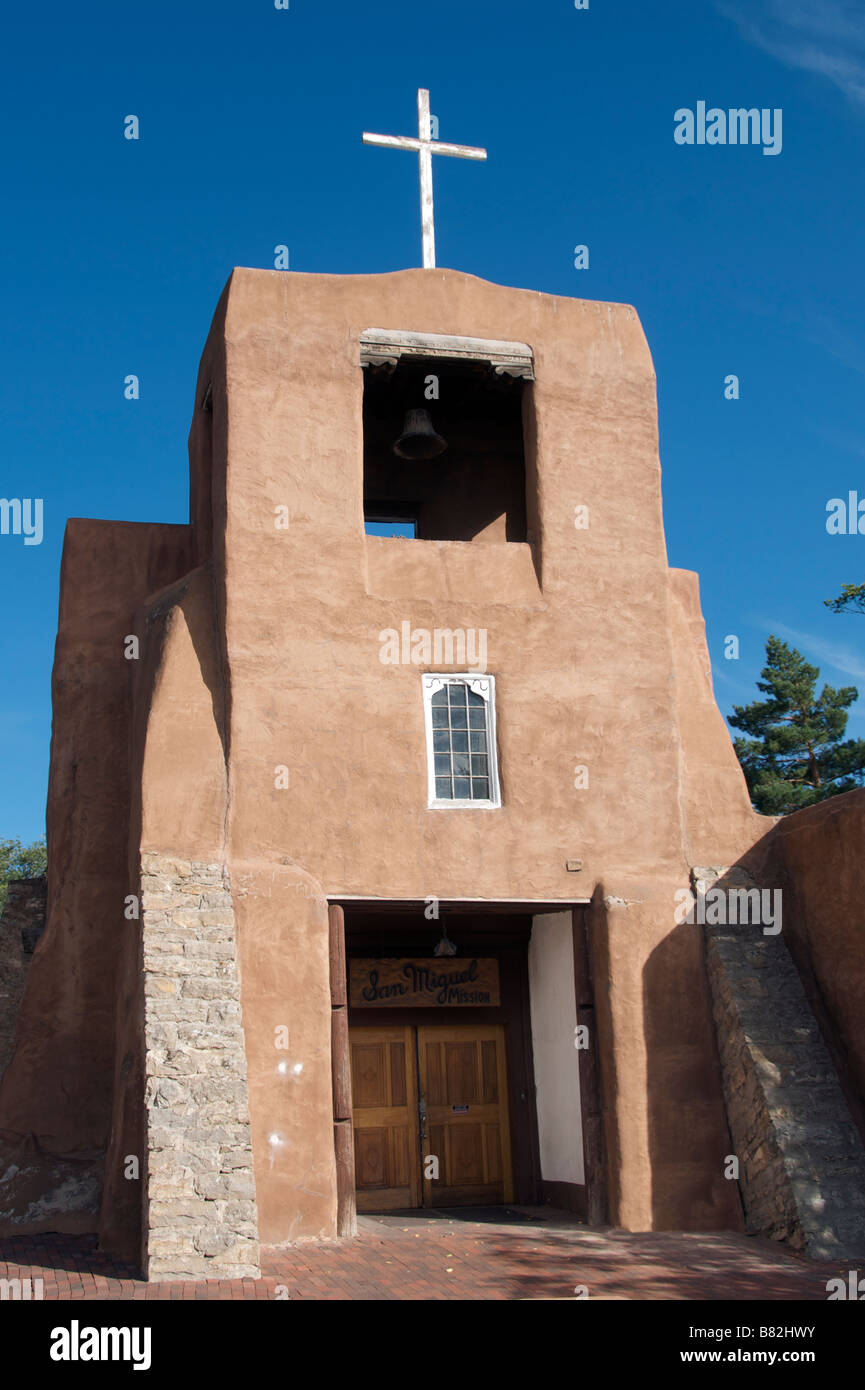 San Miguel Church oldest church in USA Santa Fe New Mexico USA Stock ...