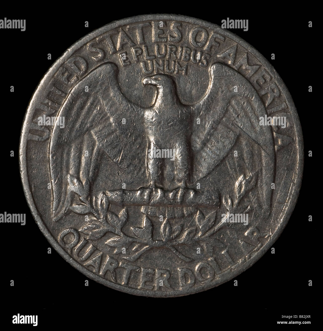USA quarter 25 cents coin Stock Photo