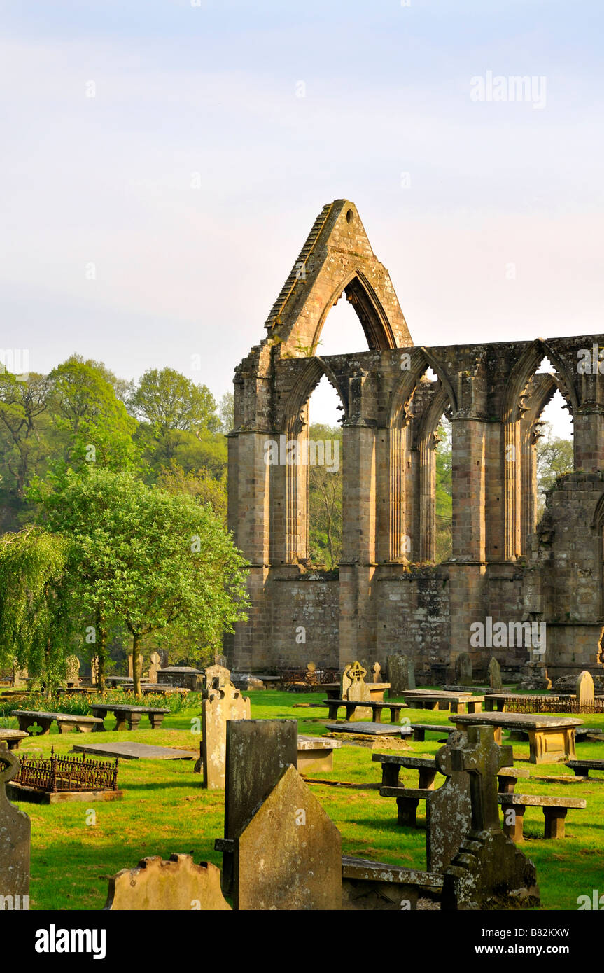 The Ruined Priory of St Mary and St Cuthbert in the beautiful valley of