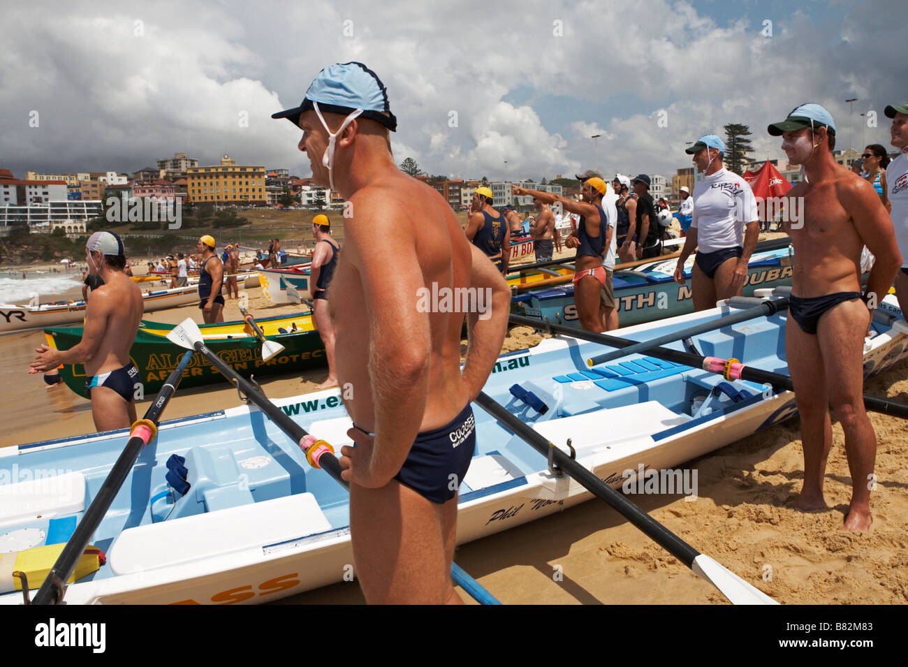 Surfboat Competition on Bondi Beach 2007 Stock Photo