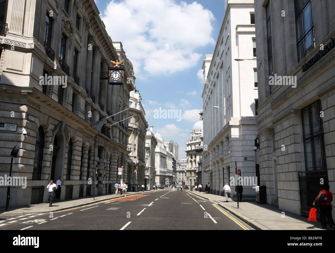 King William Street London Stock Photo Alamy