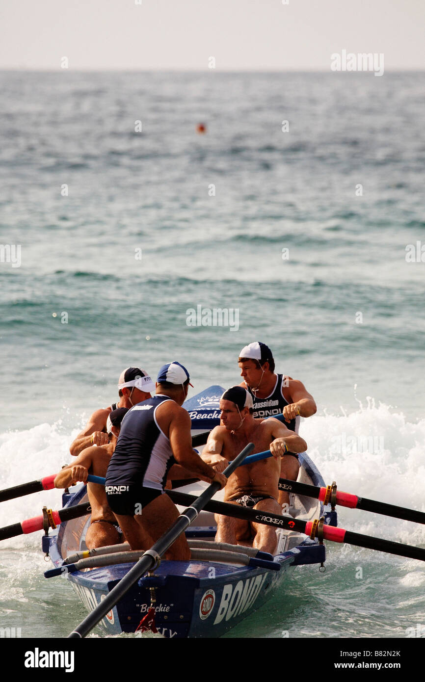 Surfboat Competition on Bondi Beach 2007 Stock Photo