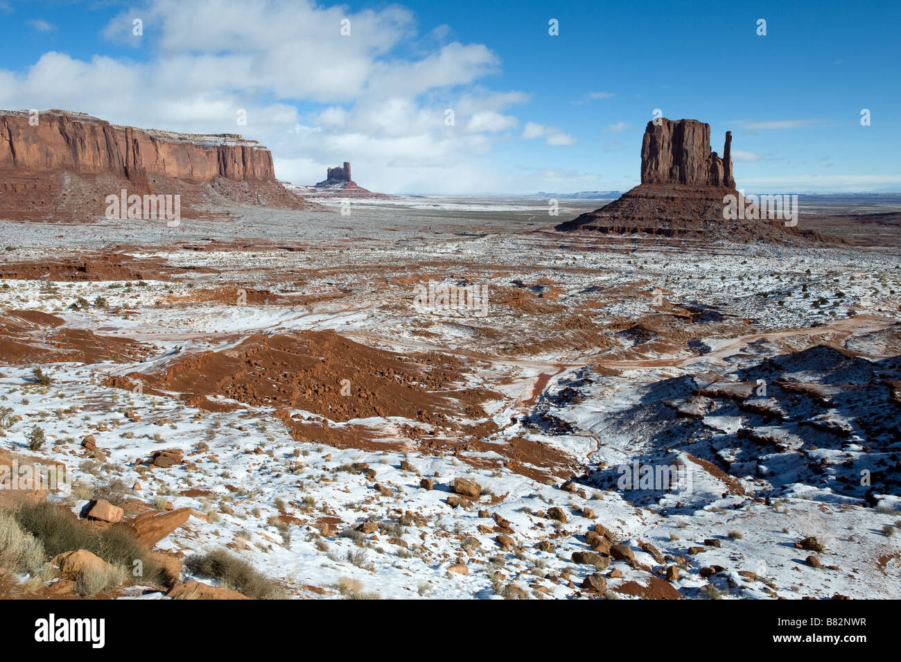 Monument Valley in winter Stock Photo - Alamy