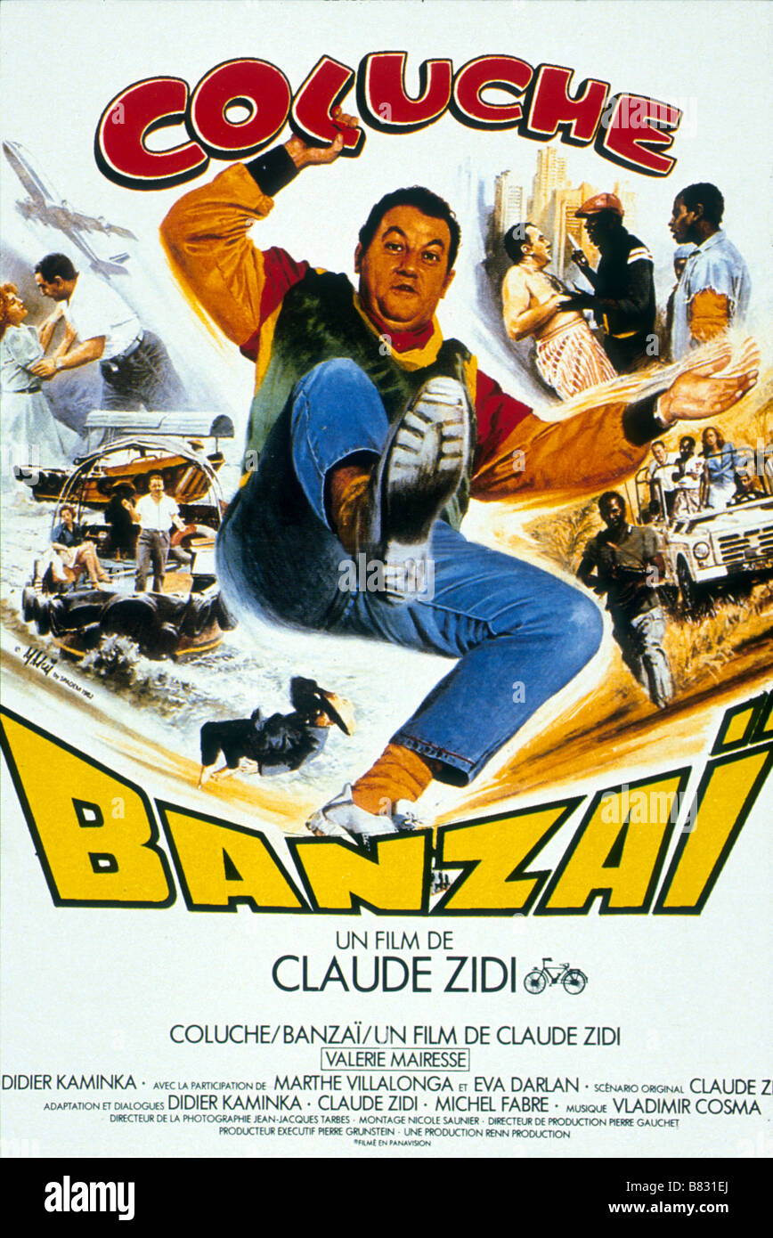 Banzaï Year : 1983 France Coluche  Director: Claude Zidi Movie poster (Fr) Stock Photo