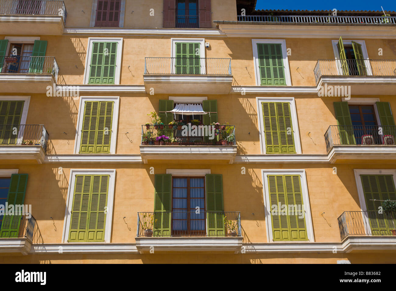 Apartments, Placa Major, Palma, Mallorca, Spain Stock Photo Alamy