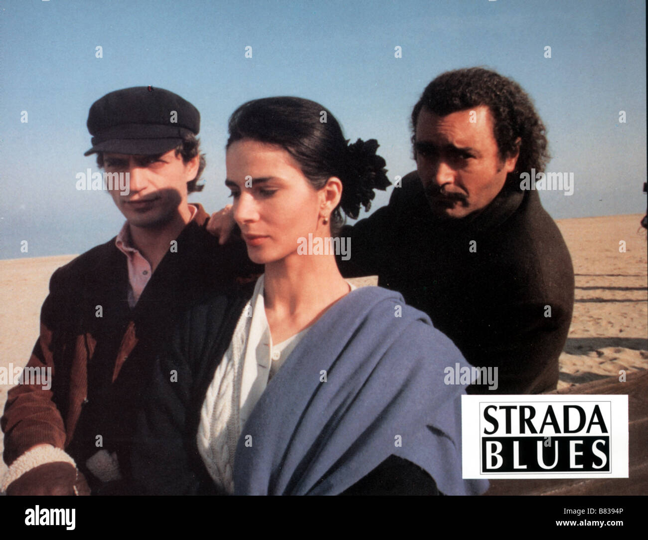Strada blues Turnè  Year: 1990 - Italy Fabrizio Bentivoglio , Laura Morante , Diego Abatantuono  Director: Gabriele Salvatores Stock Photo