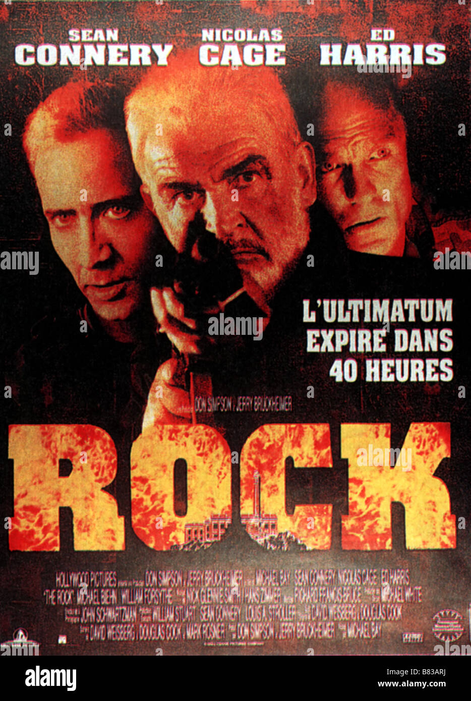 The Rock Year : 1996 USA Sean Connery , Nicolas Cage , Ed Harris Director:  Michael Bay Movie poster (Fr Stock Photo - Alamy